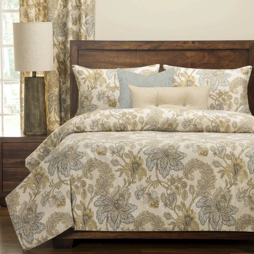 Isabella 6-piece Luxury Floral Duvet Cover & Insert Set - King NEW